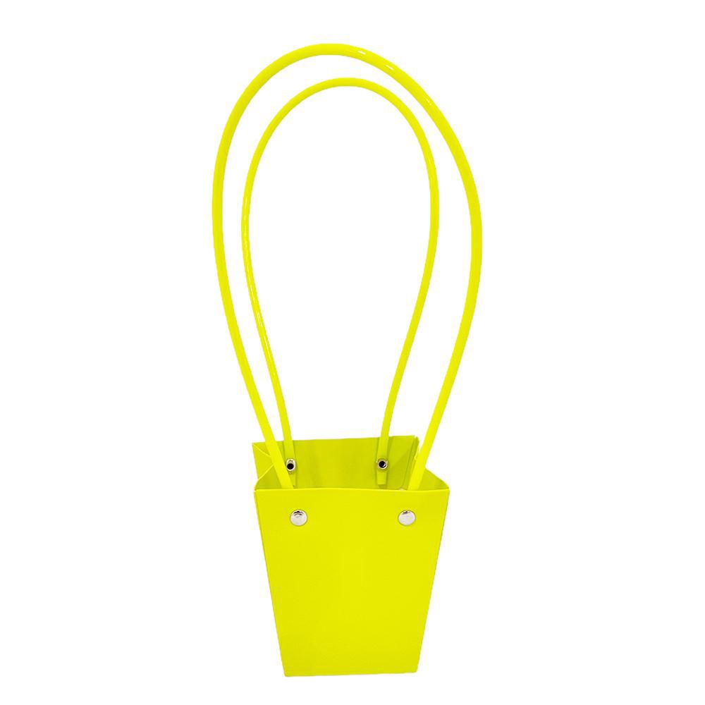 SET 6 SHOPPERS PPL 11,5X11,5 CM H.20 CM VERDE