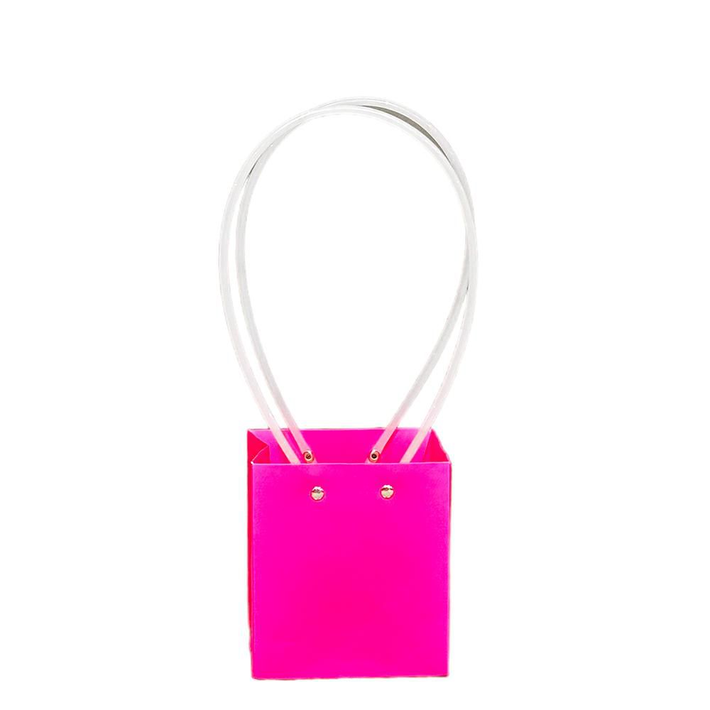 SET 6 SHOPPERS PPL 11,5X10,5 CM H.13 CM FUCSIA