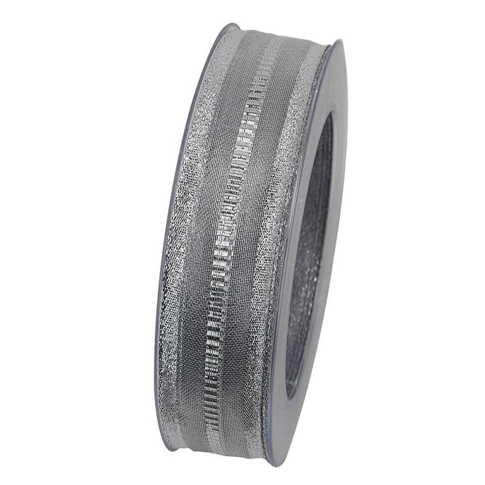 NASTRO ART.X186 -SKYLINE- 25MM 20MT ARGENTO