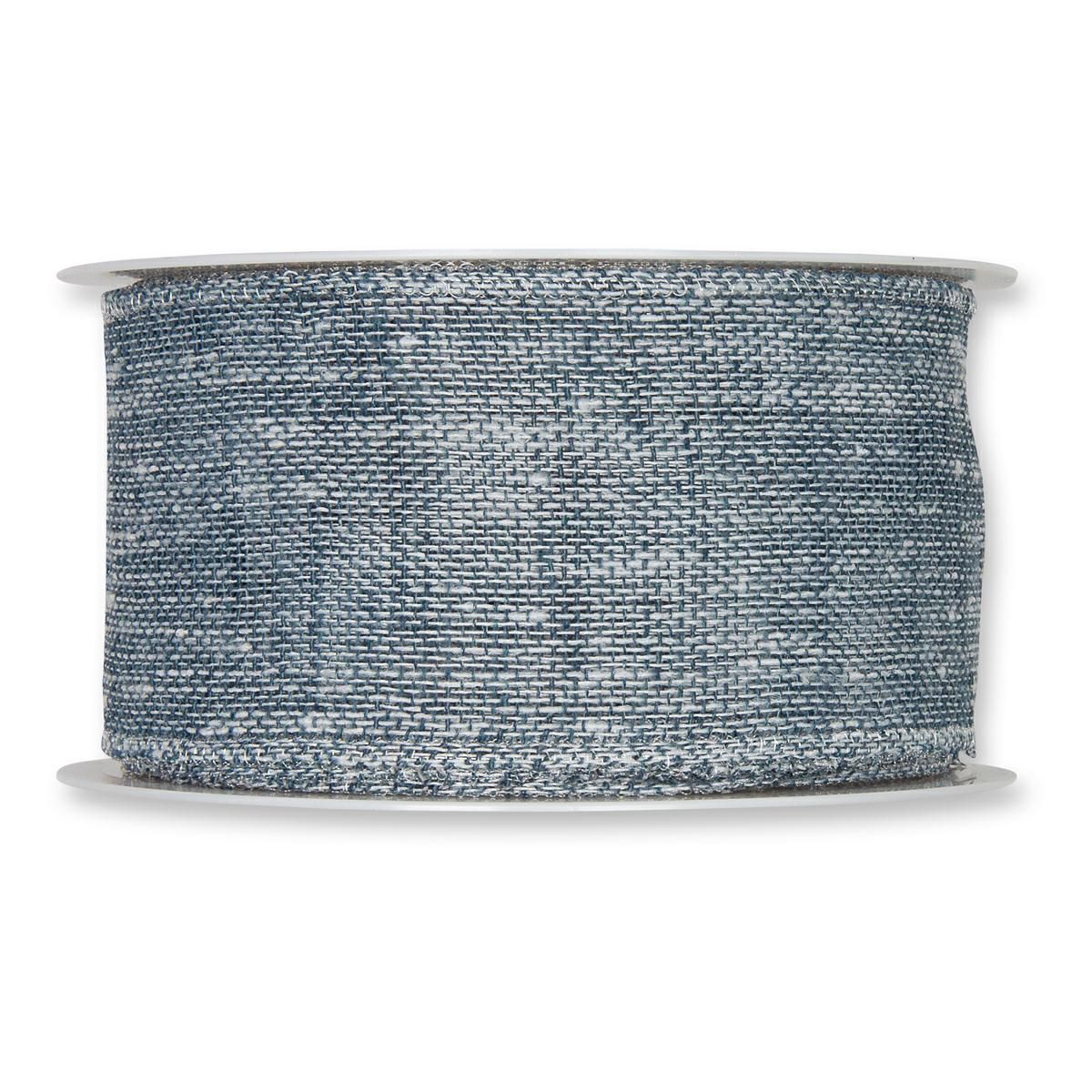 NASTRO -LINEN LOOK- 50MM 8MT BLU
