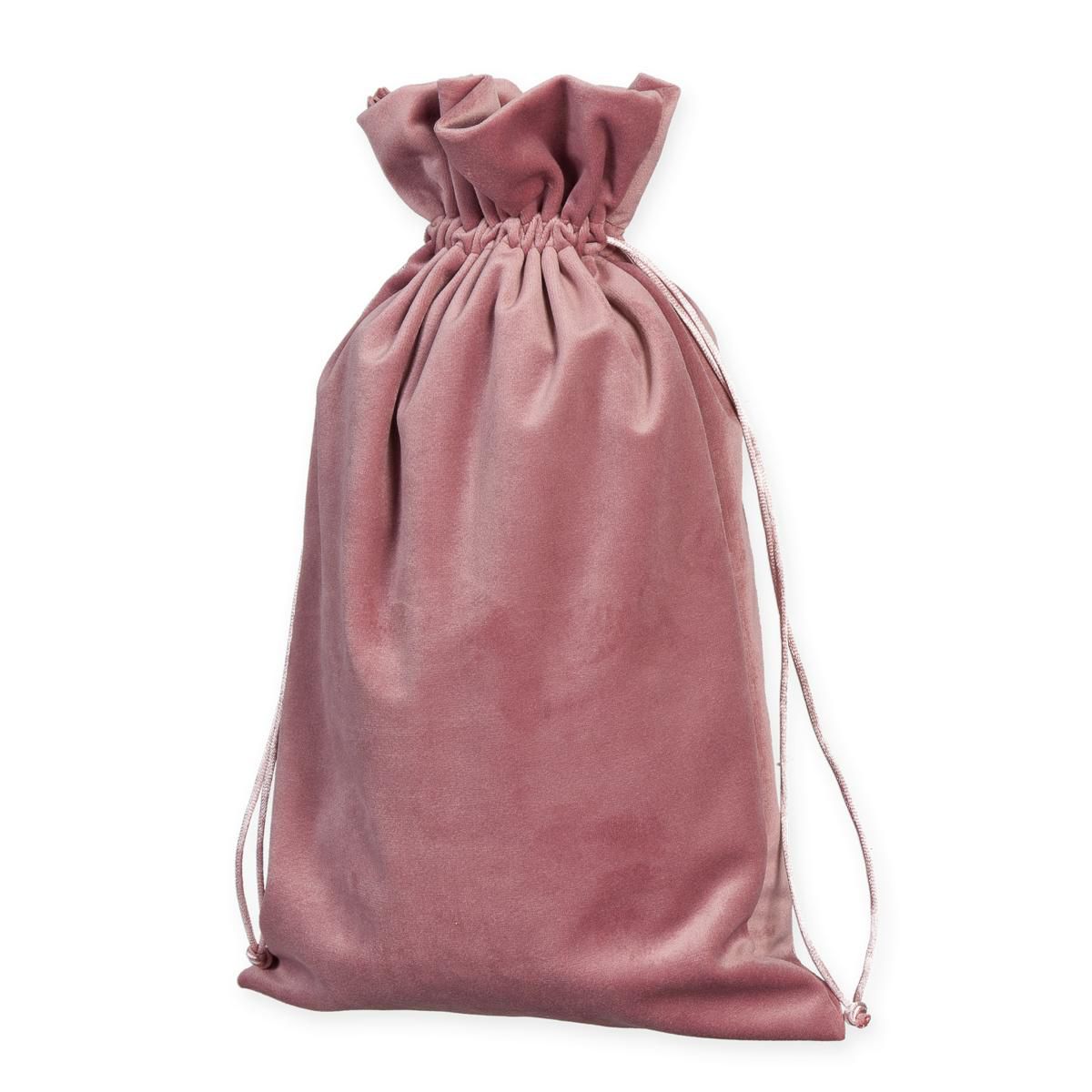 SACCHETTO VELLUTO CM.22X35CM CONF.PZ.6 ROSA ANTICO