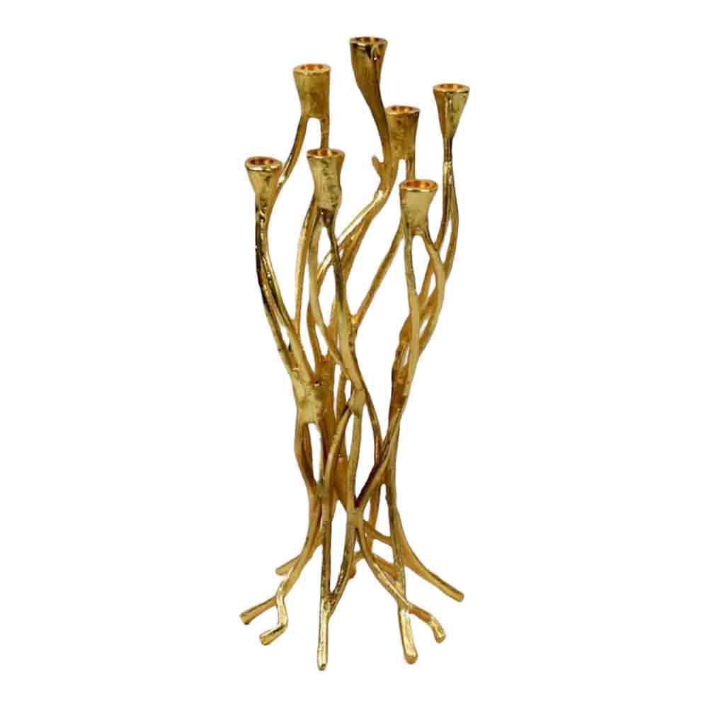 CANDELABRO METALLO 25X22 CM H.63,5 CM ORO