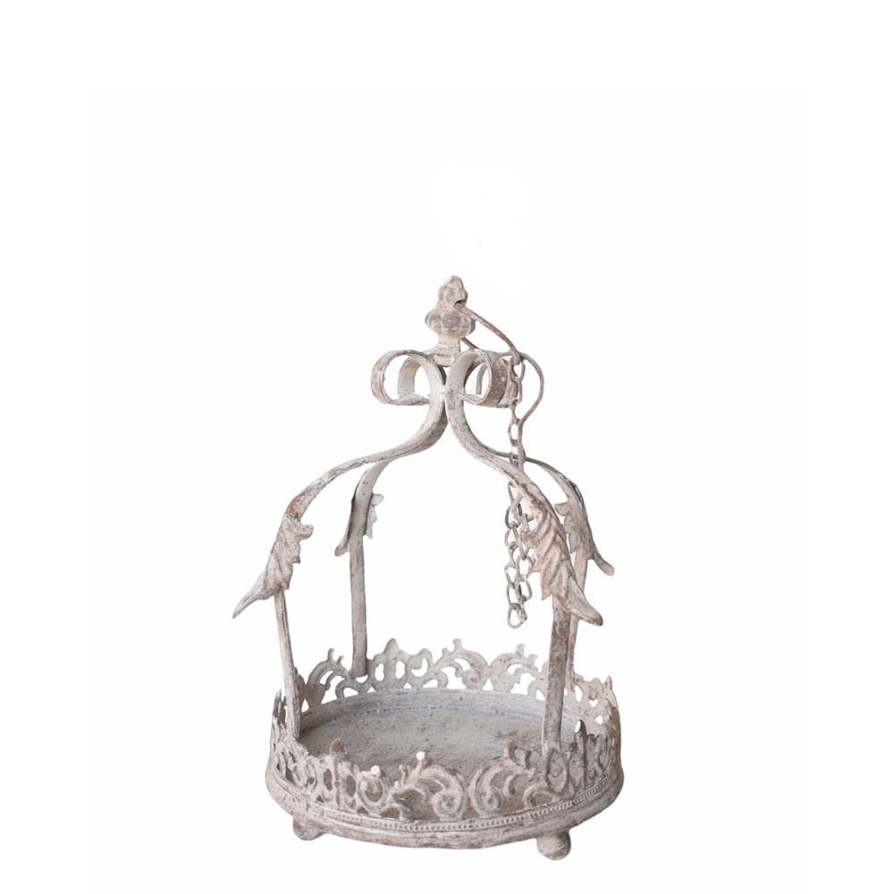 CORONA METALLO 24X20,5X33,5 CM -ARTFERRO- GRIGIO ANTICATO