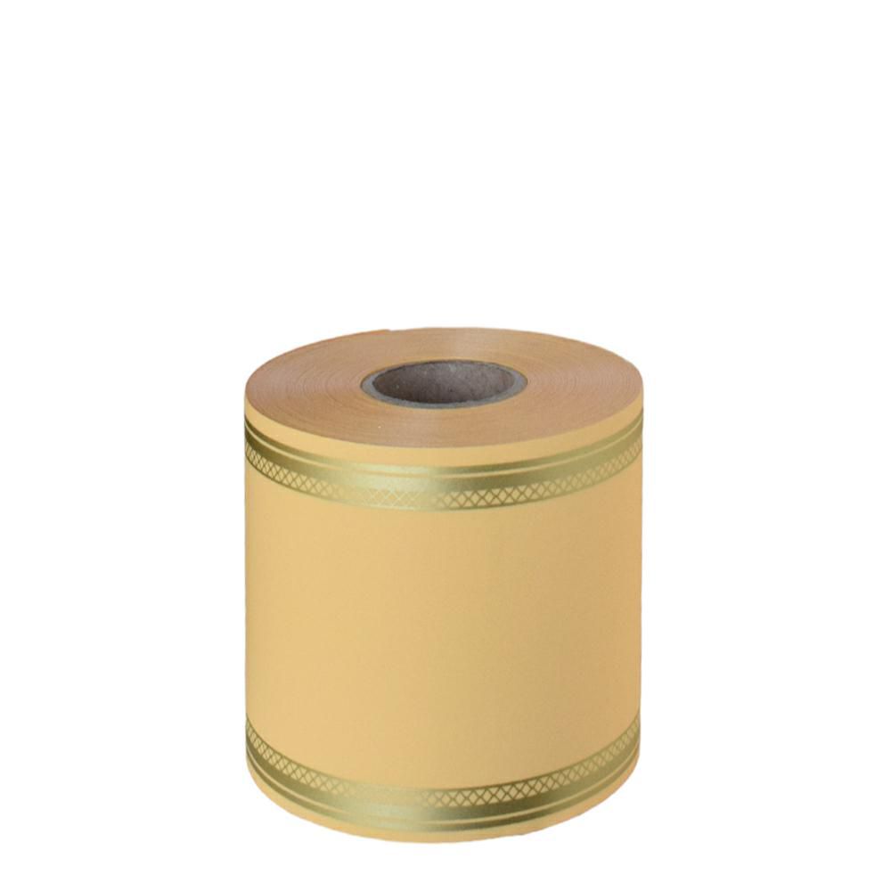 NASTRO CARTA FUNEBRE LAURO 100MM 50MT CREMA 3MC