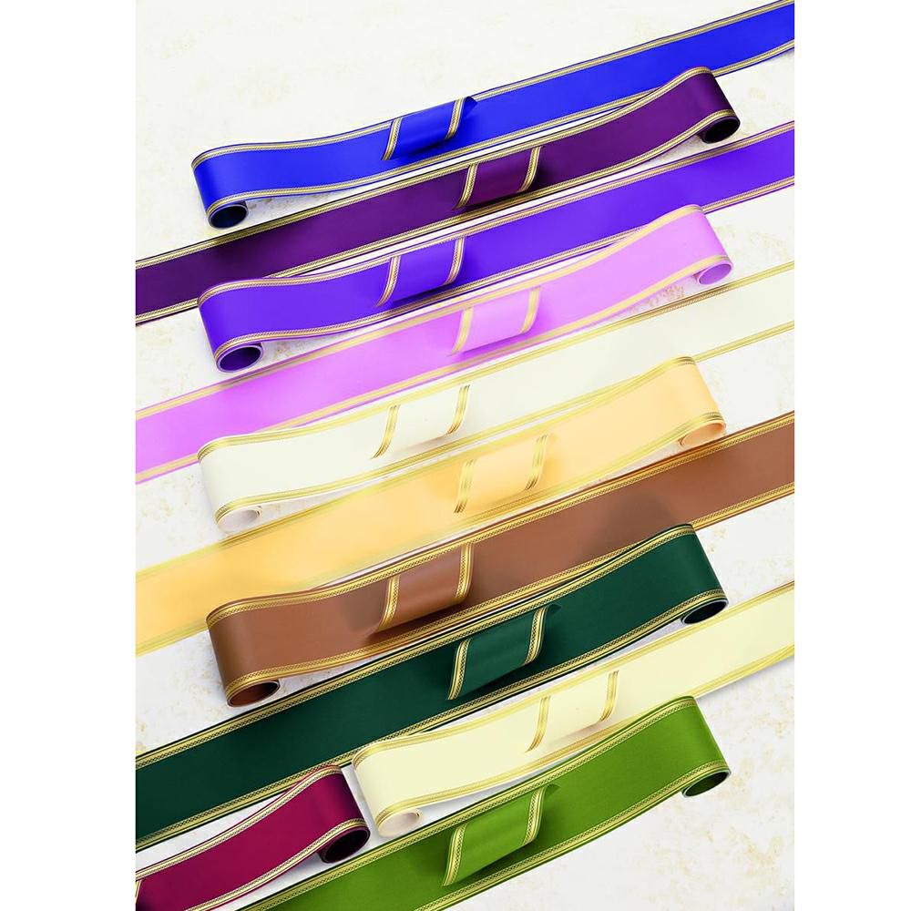 NASTRO CARTA FUNEBRE LAURO 120MM 50MT BIANCO 8MC