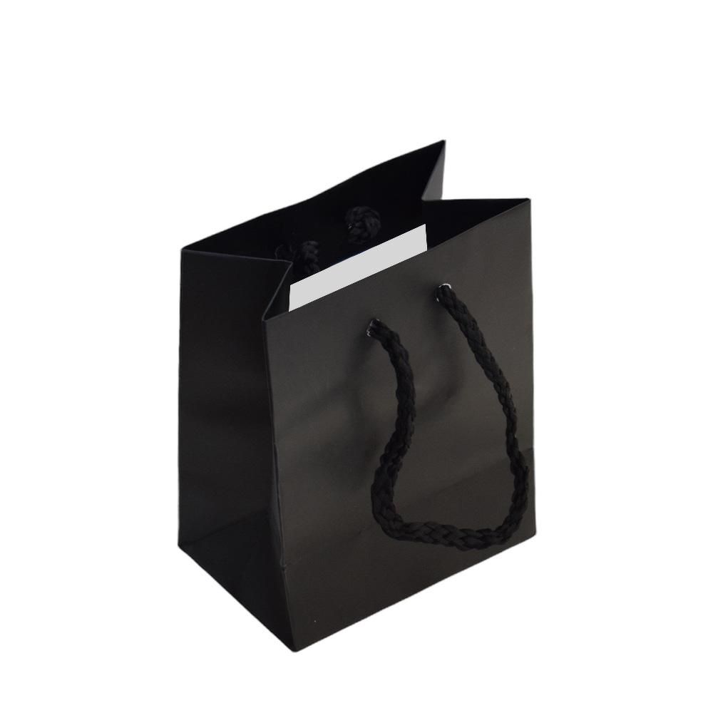 SHOPPERS CARTA SHOPPING16X19+8 CM CONF. PZ.12 NERO