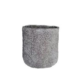 VASO CERAMICA OVALE 32X17X36,5 CM ANTRACITE
