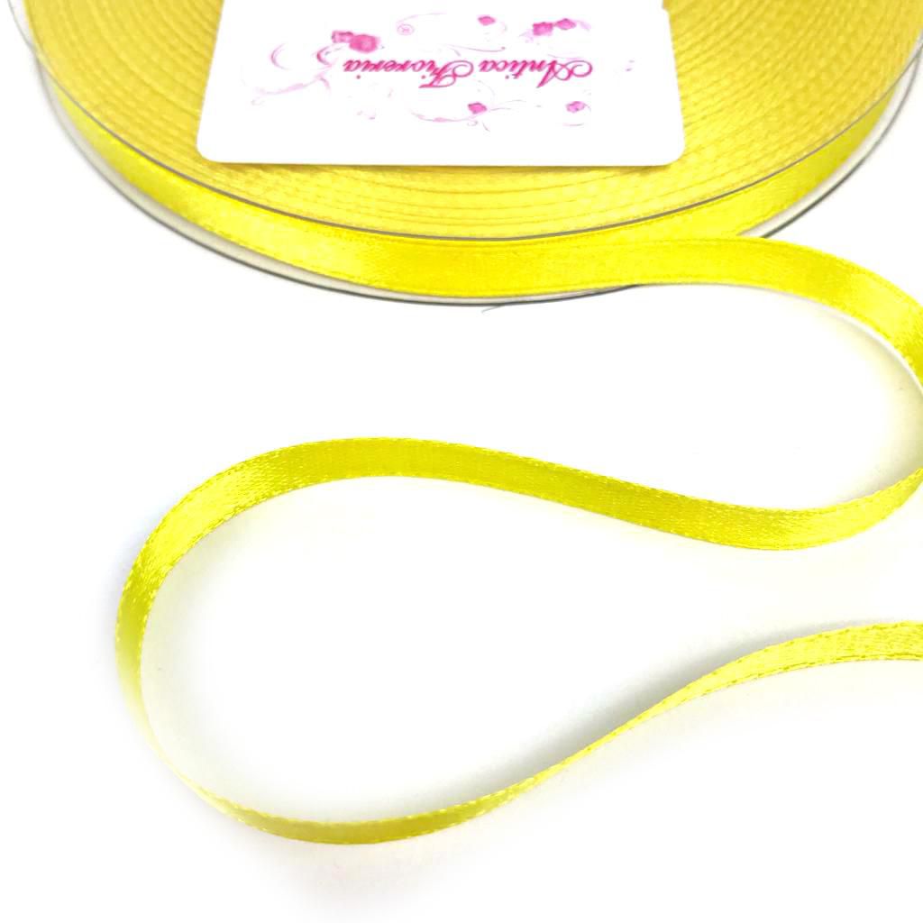 NASTRO DOPPIO RASO 6MM 50MT GIALLO NASTRO DOPPIO RASO 6MM 50MT GIALLO