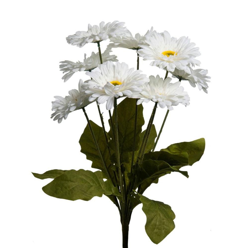 GERBERA BOUQUET 9X CM.49 BIANCO