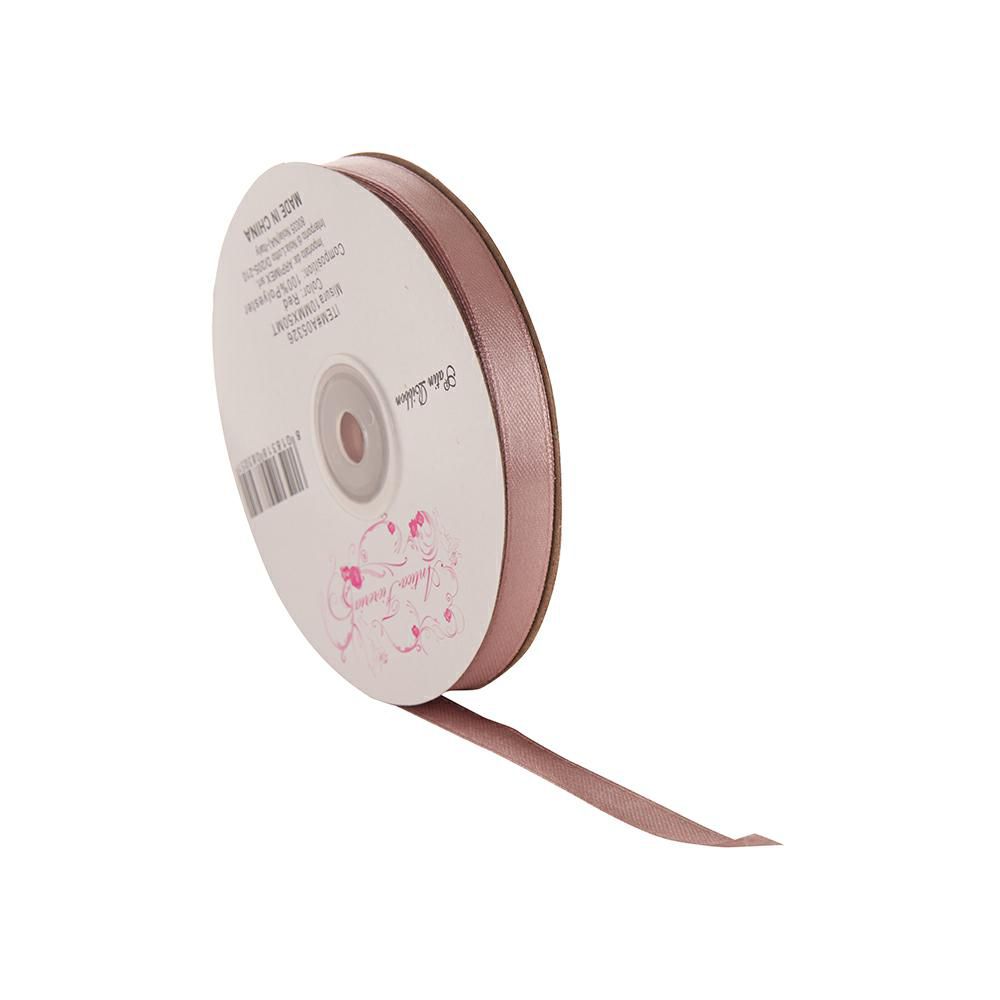 NASTRO DOPPIO RASO 10MM50MT ROSA POLVEROSO