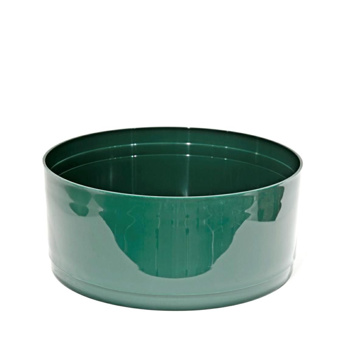 CIOTOLA PLASTICA TRADITIONAL D.26 CM H.11,5 CM CONF.PZ.4 VERDE