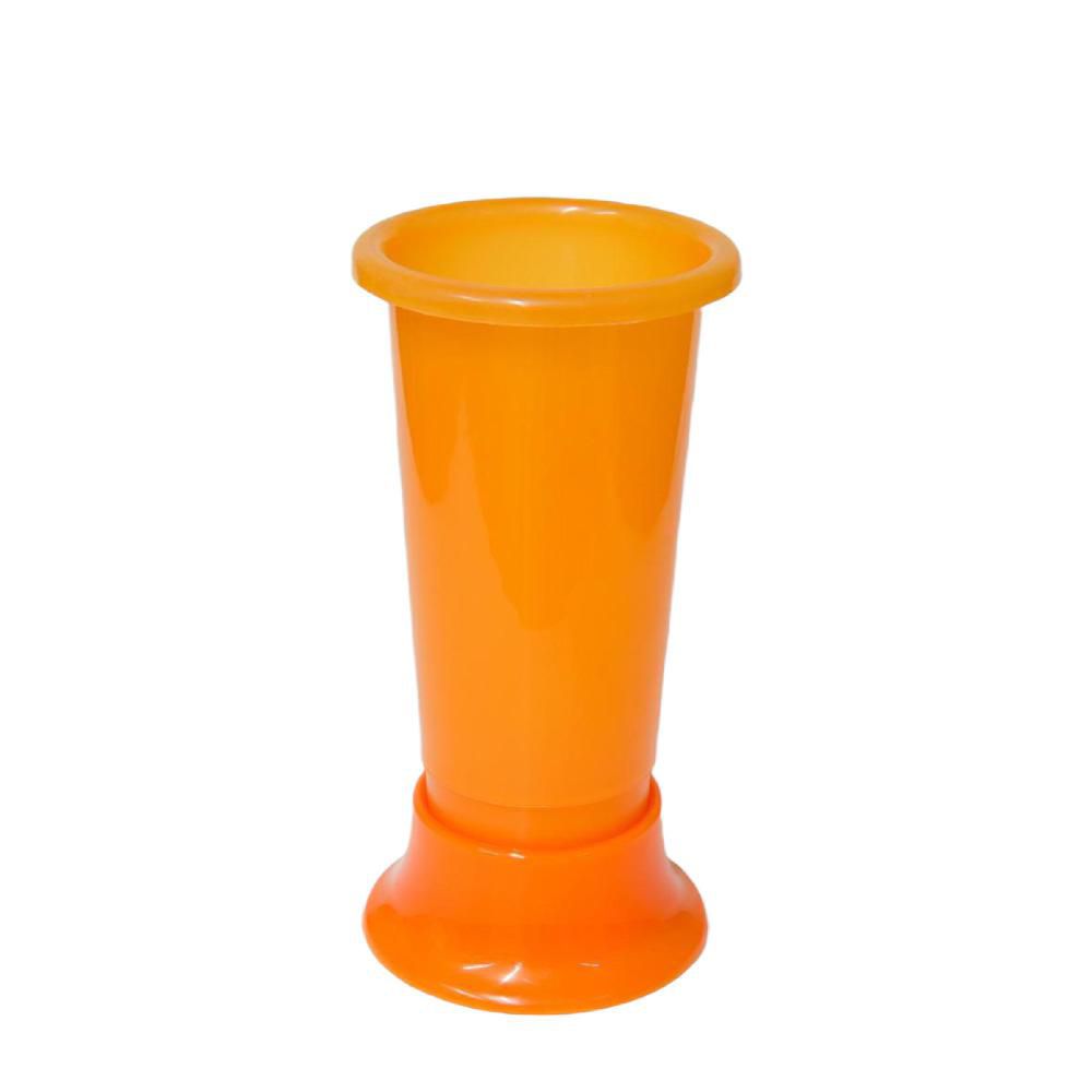 PORTAFIORI PLASTICA IDEAL TONDO D.11 CM H.25 CM ARANCIO