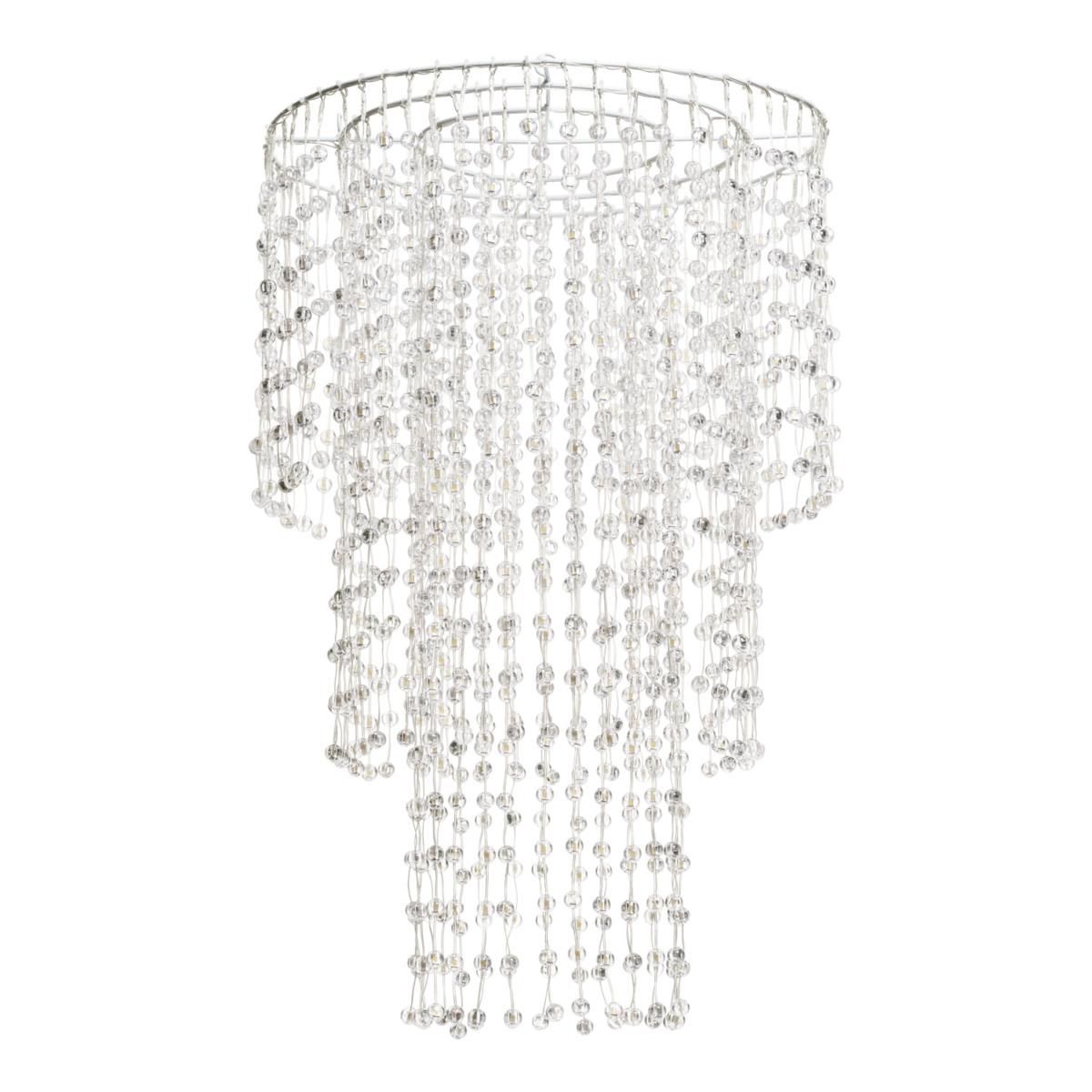 LAMPADARIO A CASCATA D.55 H.85 CM M LED BIANCO CALDO TRASPARENTE