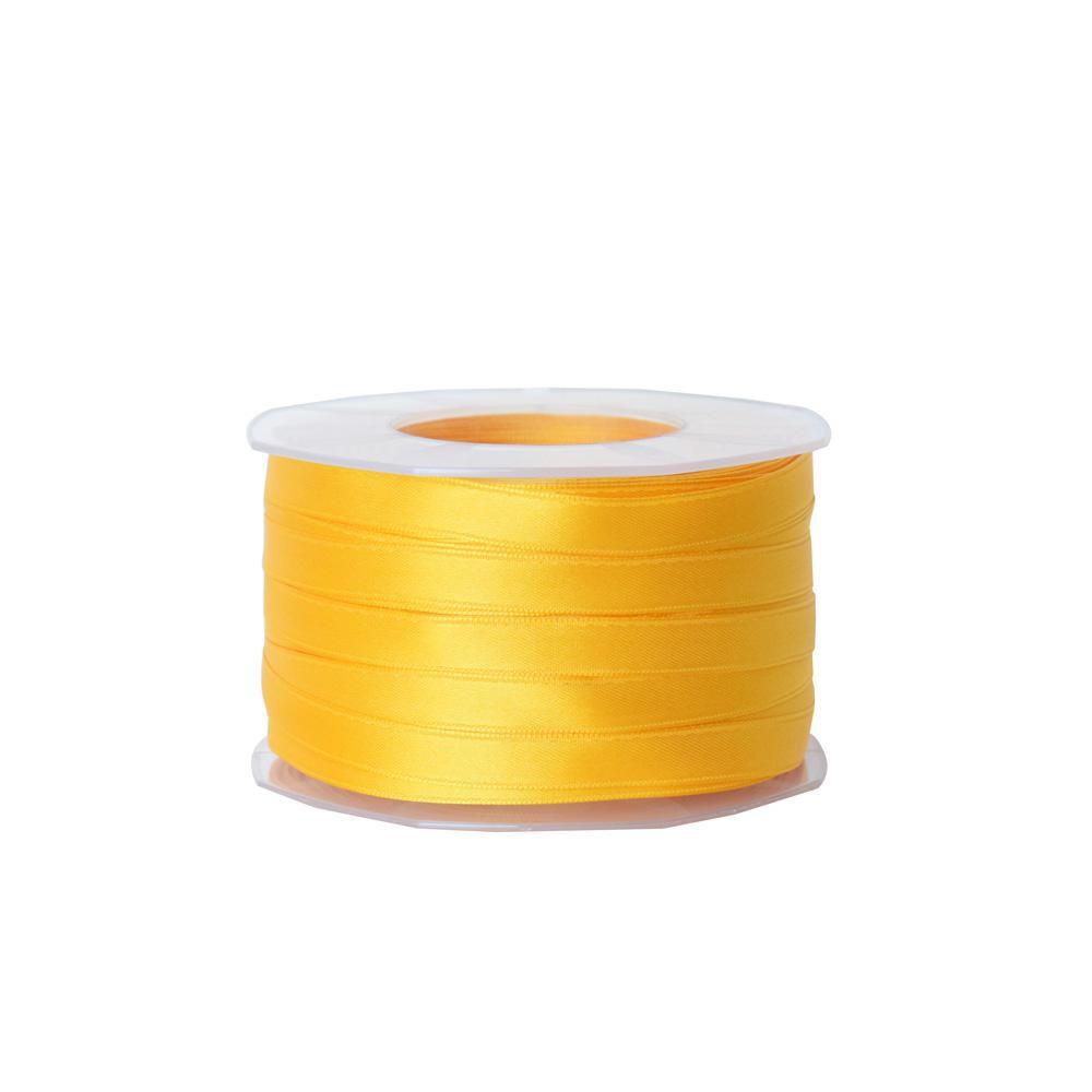 NASTRO DOPPIO RASO 10MM100MT H.Q. GIALLO OCRA