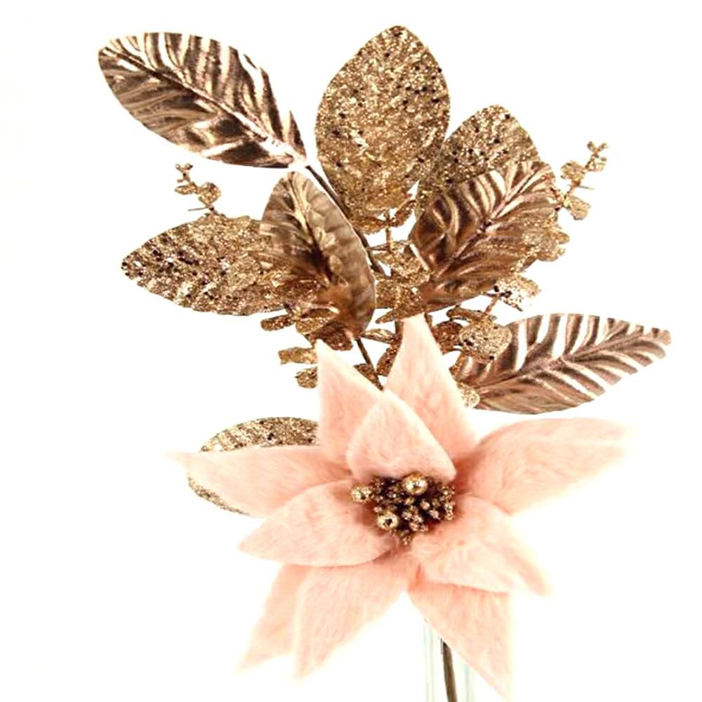 FIORE POINSETTIA RAMO CM.71 ROSA