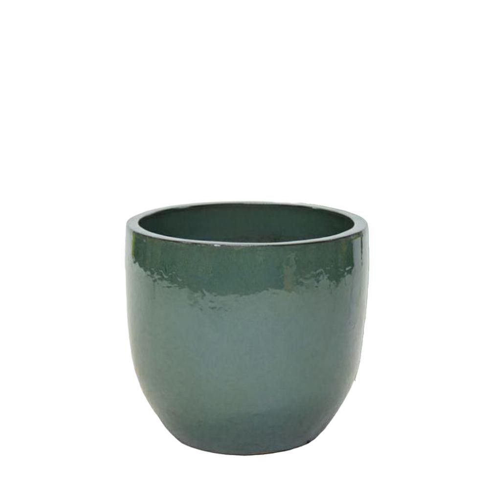 VASO CERAMICA D.30 CM H.27 CM – NOBLE EGG- VERDE