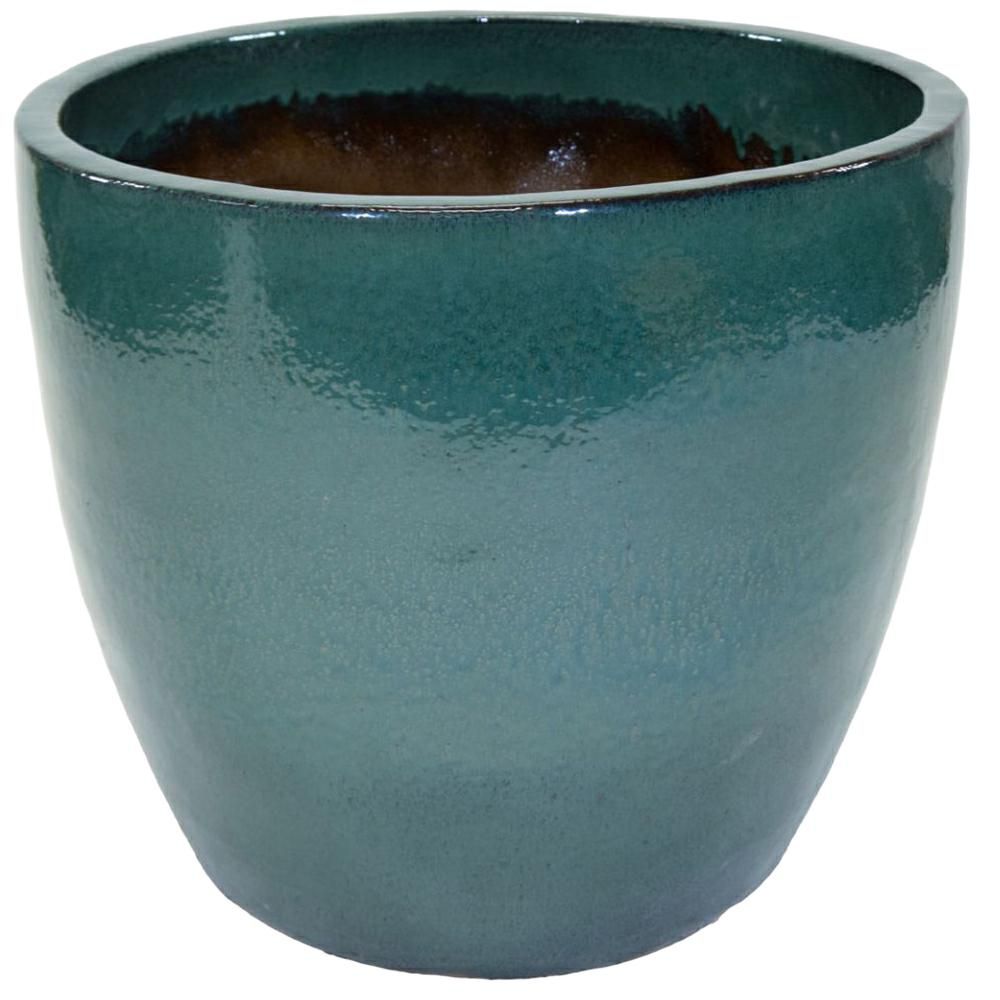 VASO CERAMICA D.80 CM H.70 CM -NOBLE EGG- VERDE