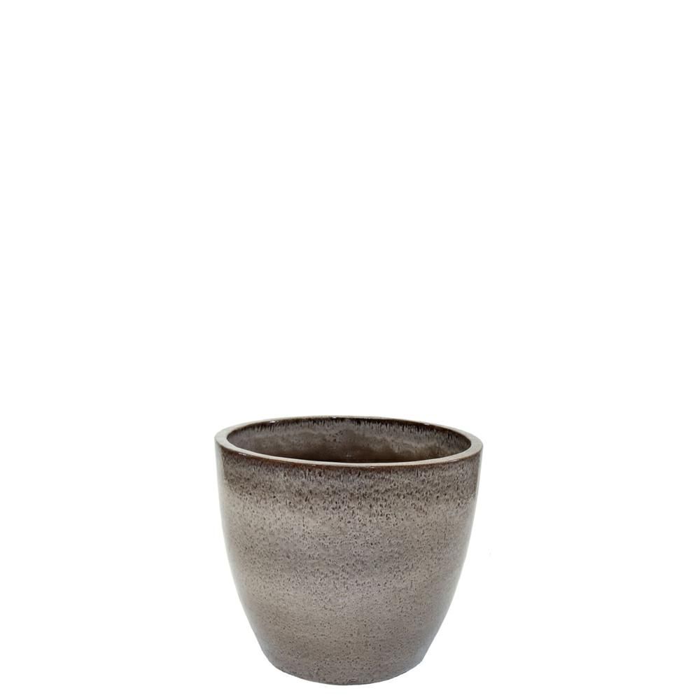 VASO CERAMICA D.40 CM H.36 CM – NOBLE EGG- MARRONE