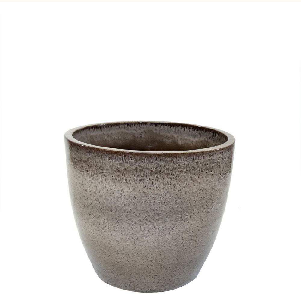 VASO CERAMICA D.48 CM H.43 CM -NOBLE EGG- MARRONE