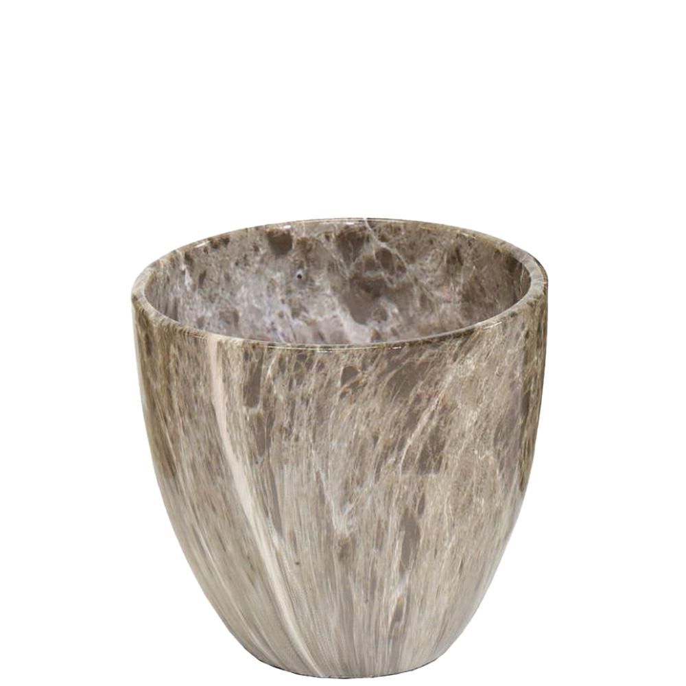 VASO CERAMICA D.16 CM H.16 CM -EMPEROR EGG- MARRONE