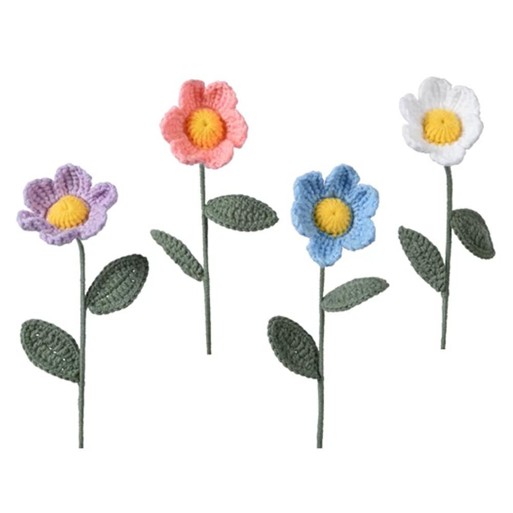 SET 4 FIORI ARTIFICIALIPOLIESTERE D.7 H.30 CM VL/RS/AZZRR/BNC