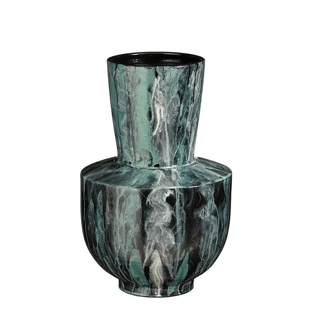 VASO CERAMICA D.23 CM H.35 CM -NIGEL- PETROLIO