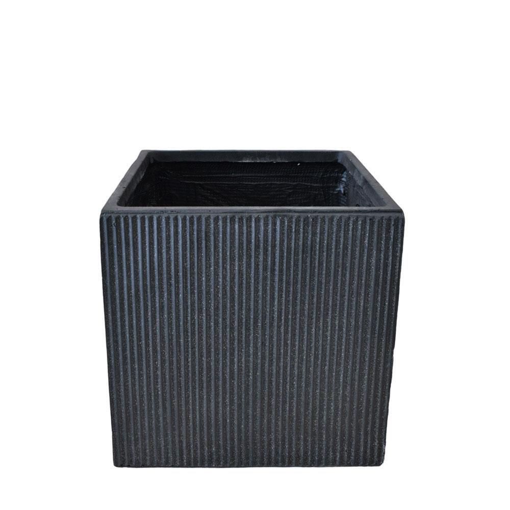VASO POLIRESINA 30X30 CM H.30 CM -NUOVO- NERO