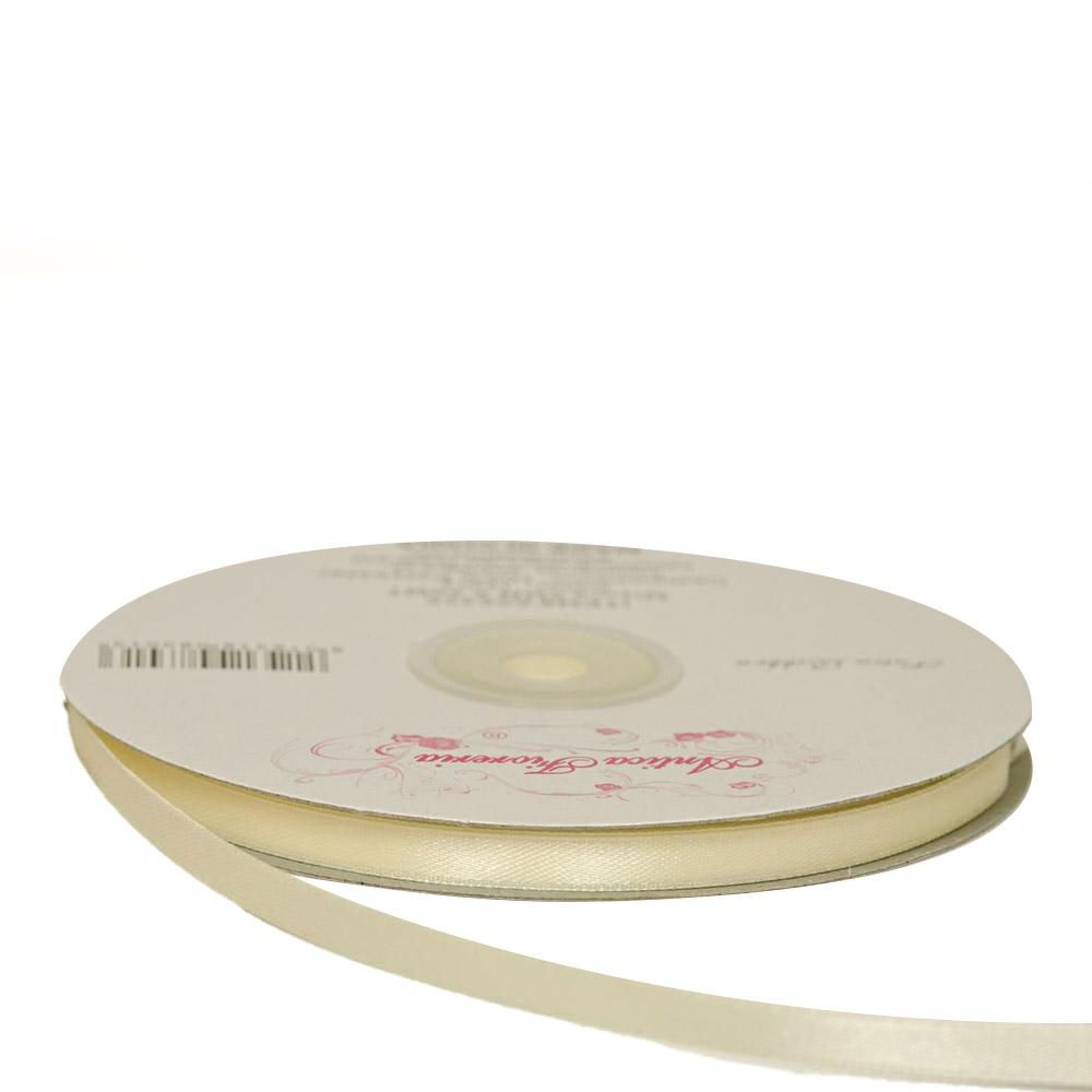 NASTRO DOPPIO RASO 6MM 50MT AVORIO