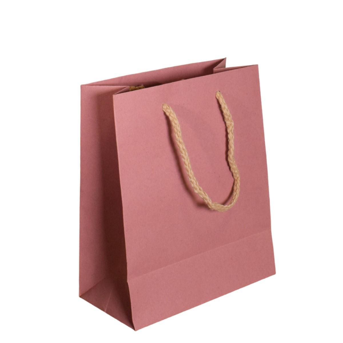SHOPPERS CARTA MELANGE 16X19X8 CM CONF. PZ.12 ROSA-17