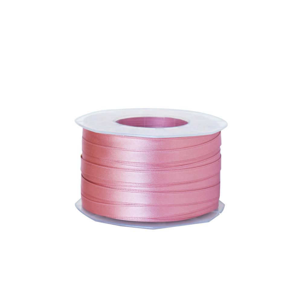 NASTRO DOPPIO RASO 10MM100MT H.Q. ROSA ANTICO CHIARO