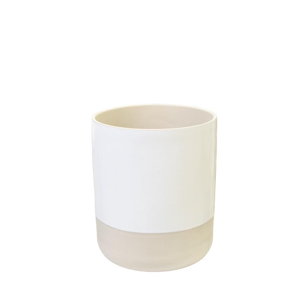 VASO CERAMICA D.15 CM H.17,5 CM -COP- BIANCO