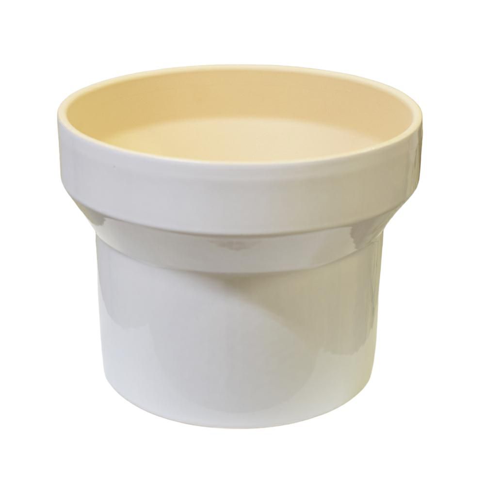 VASO CERAMICA D.22 CM H.17 CM -AUS- BIANCO