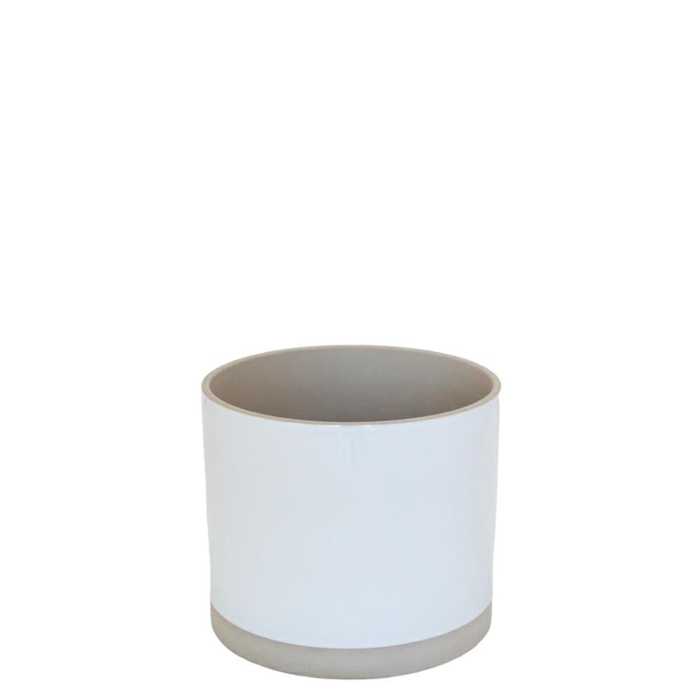 VASO CERAMICA D.23,8 CMH.19,5 CM -SYD- BIANCO