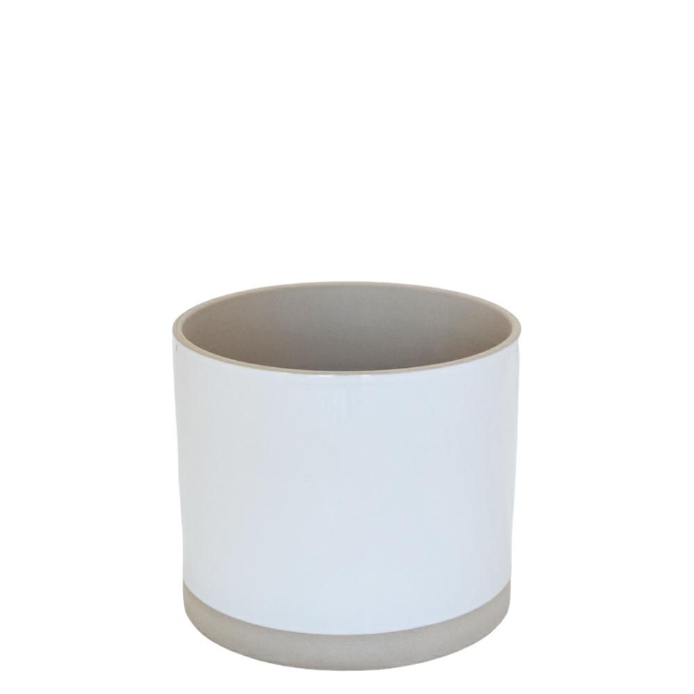 VASO CERAMICA D.30 CM H.24,5 CM -SYD- BIANCO
