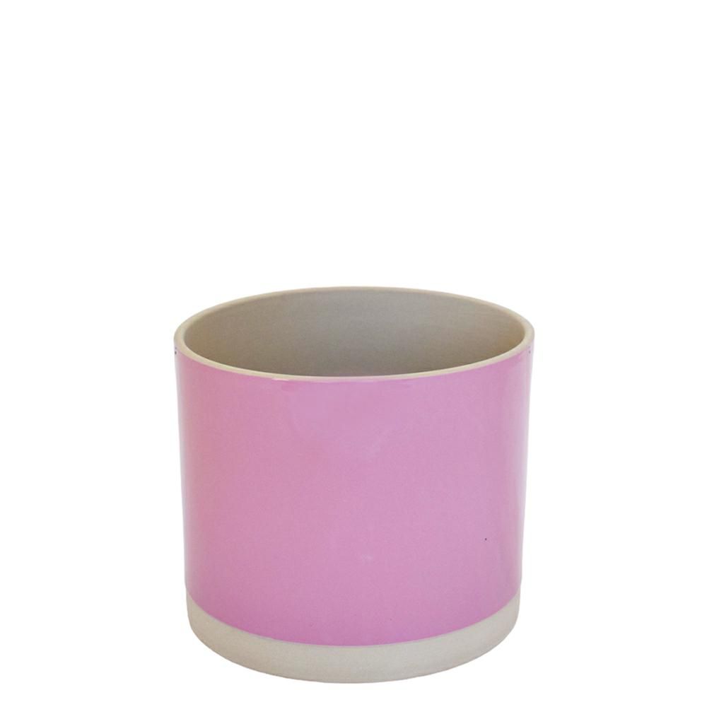 VASO CERAMICA D.30 CM H.24,5 CM -SYD- ROSA
