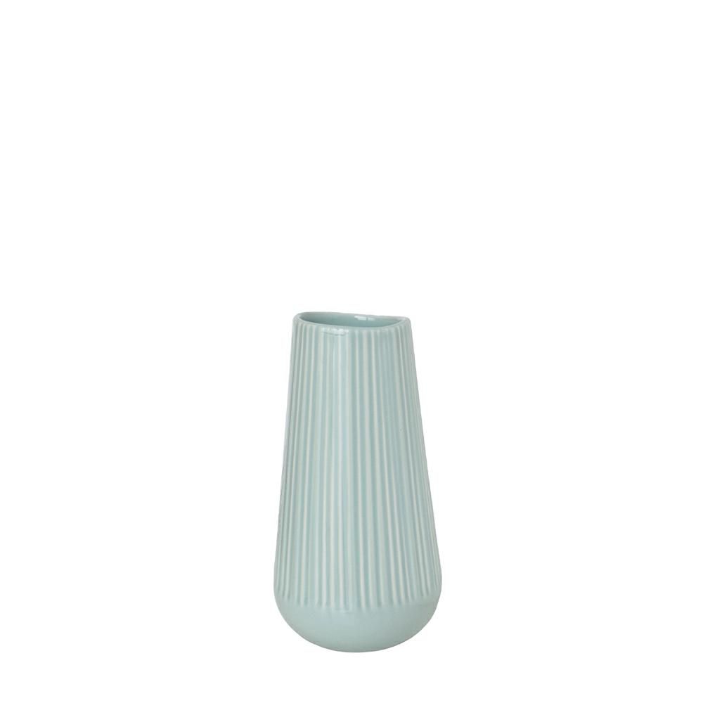 VASO CERAMICA D.9 CM H.18 CM VERDE MENTA