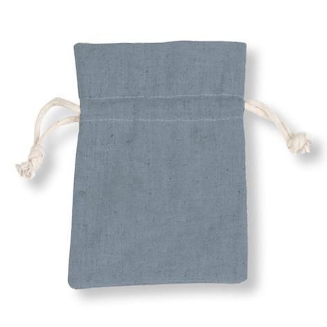 SACCHETTO COTONE PZ.10 12X17 CM CELESTE POLVERE