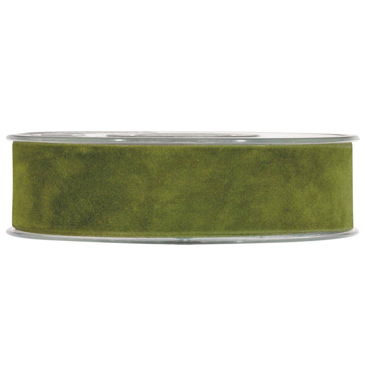 NASTRO DOPPIO VELLUTO 15MM 7MT SALVIA