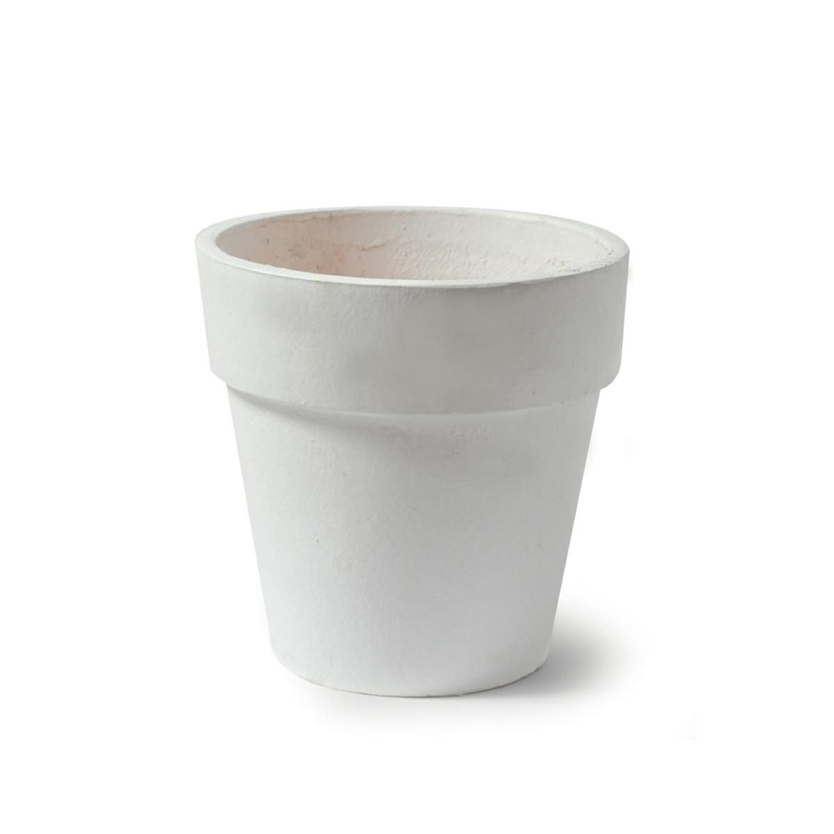 VASO CERAMICA D.22 CM H.22 CM -EBBI- BIANCO