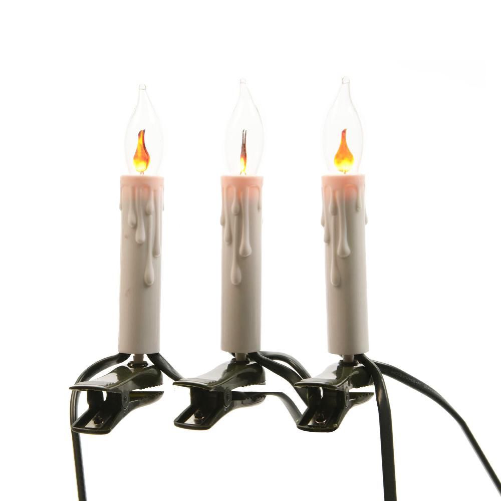 FILO LUCI CANDELE 15L 6M ROSSO INTERNO