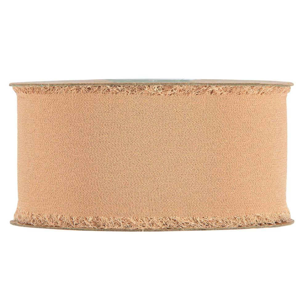 NASTRO ORGANZA 50MM 10MT CARAMELLO