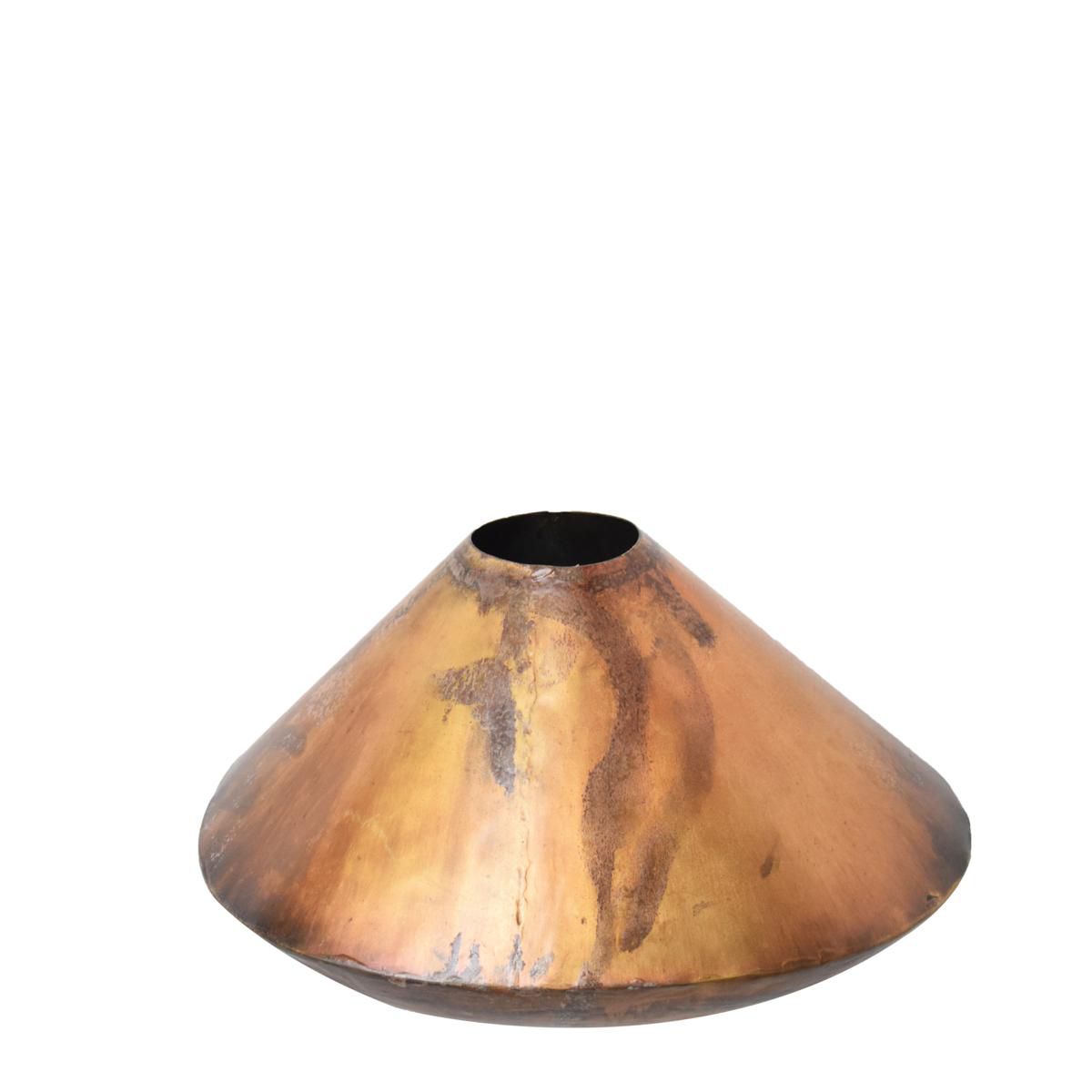 VASO METALLO 40X29 CM H.22 CM (L) -INDIA- ORO