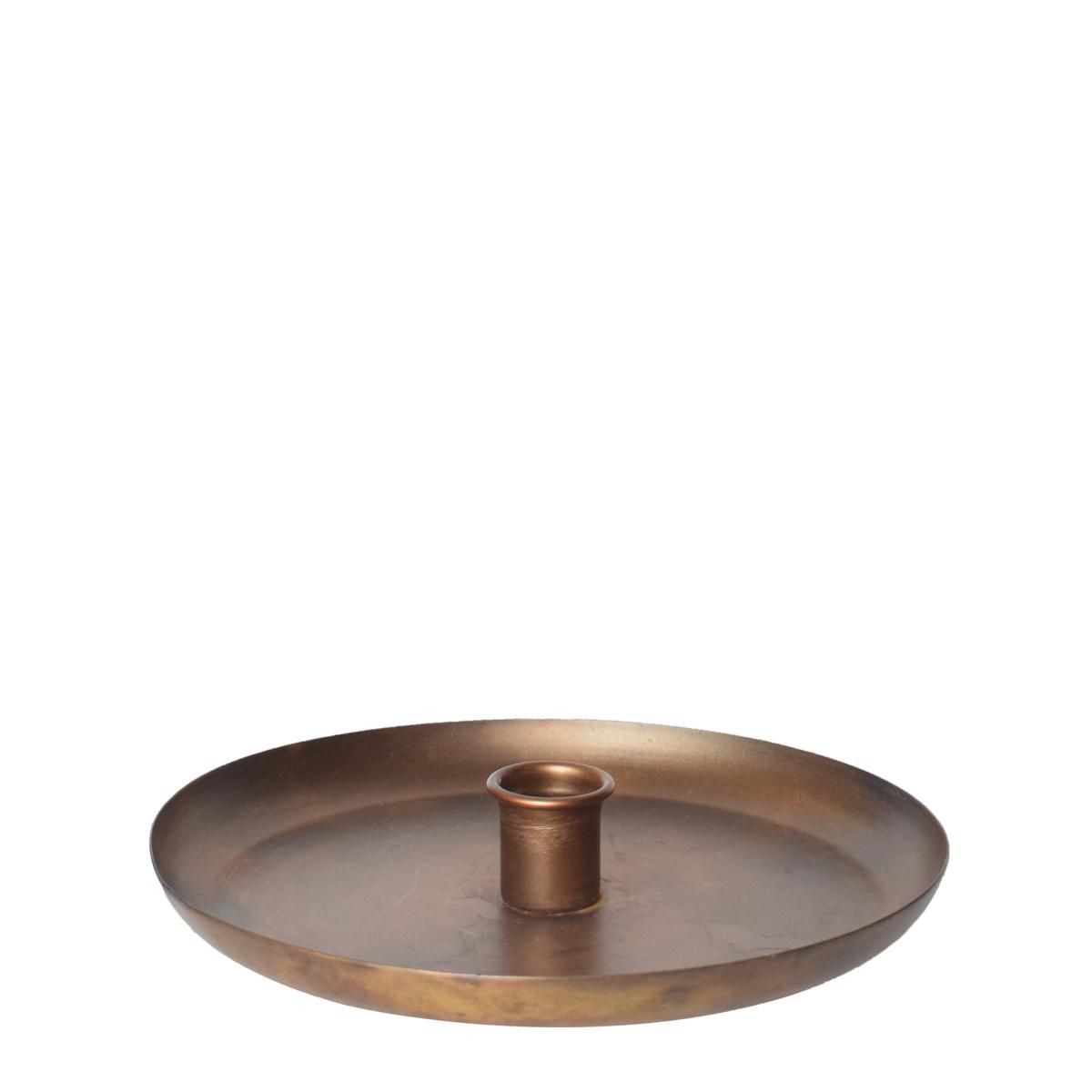 CANDELIERE METALLO D.18H.2.5 CM (L)-INDIA- ORO