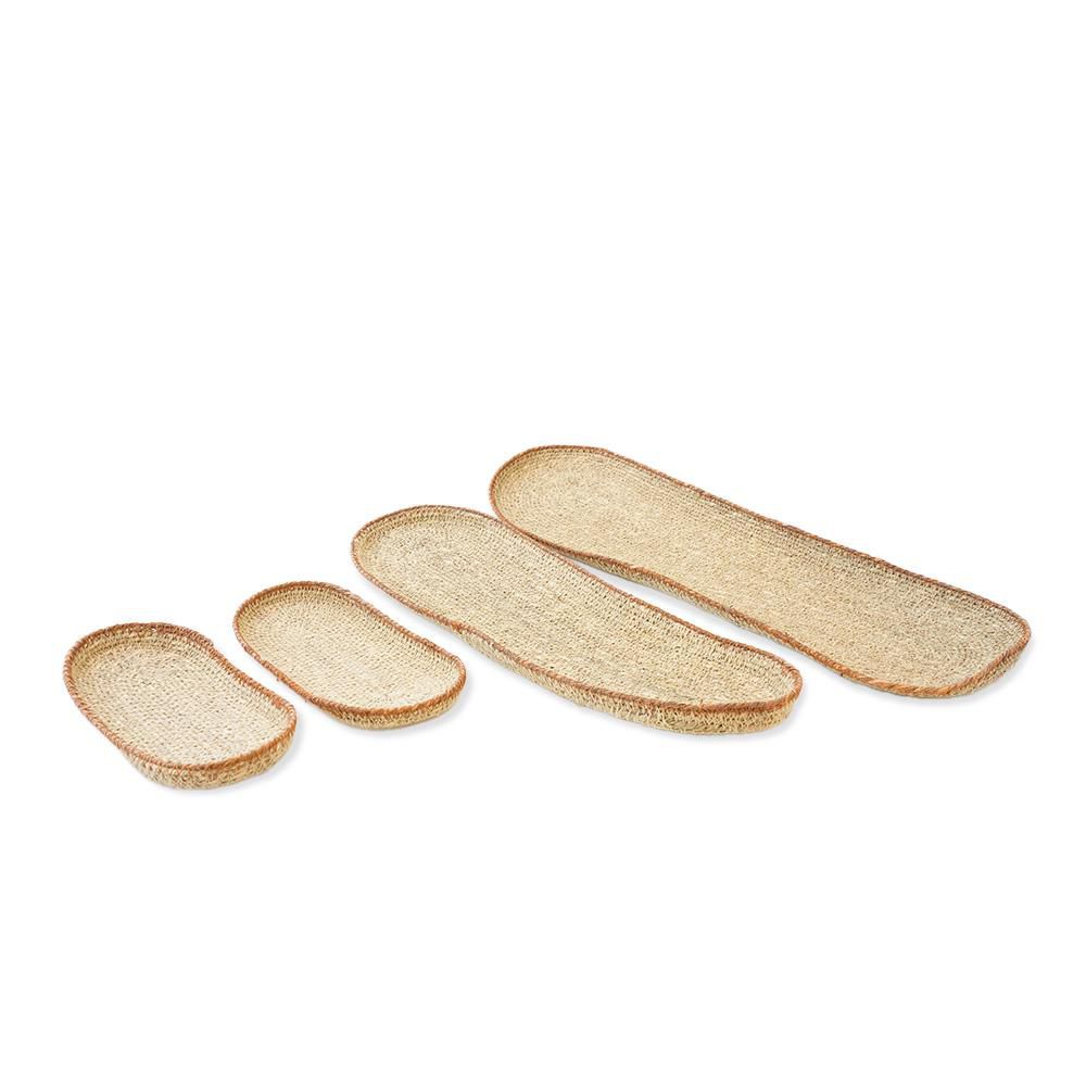 SET 4 VASSOI SEAGRASS 20-20-43-49X10-10-11-15 H.2 -SEA- NATURALE