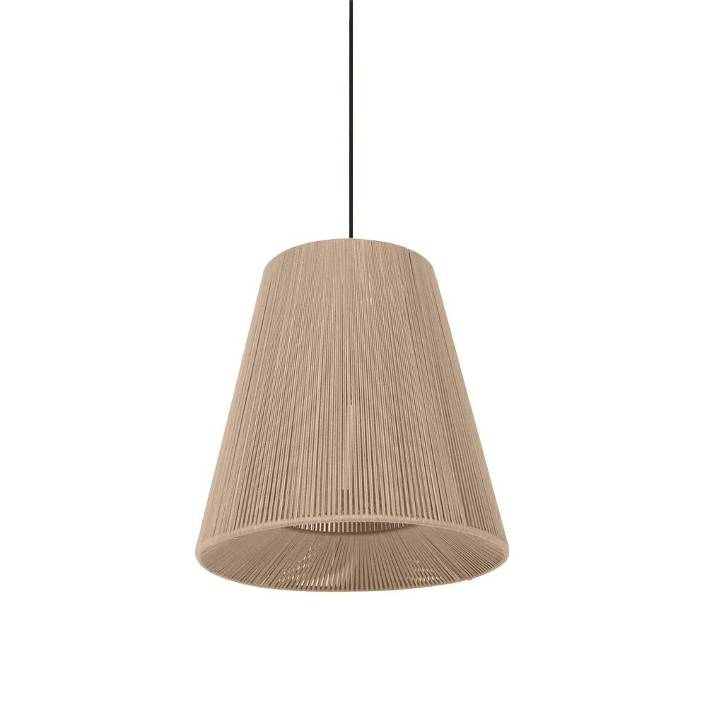 LAMPADA A SOSPENSIONE TESSUTO D.35 CM H.35 CM CORDA LAMPADA A SOSPENSIONE TESSUTO D.35 CM H.35 CM CORDA