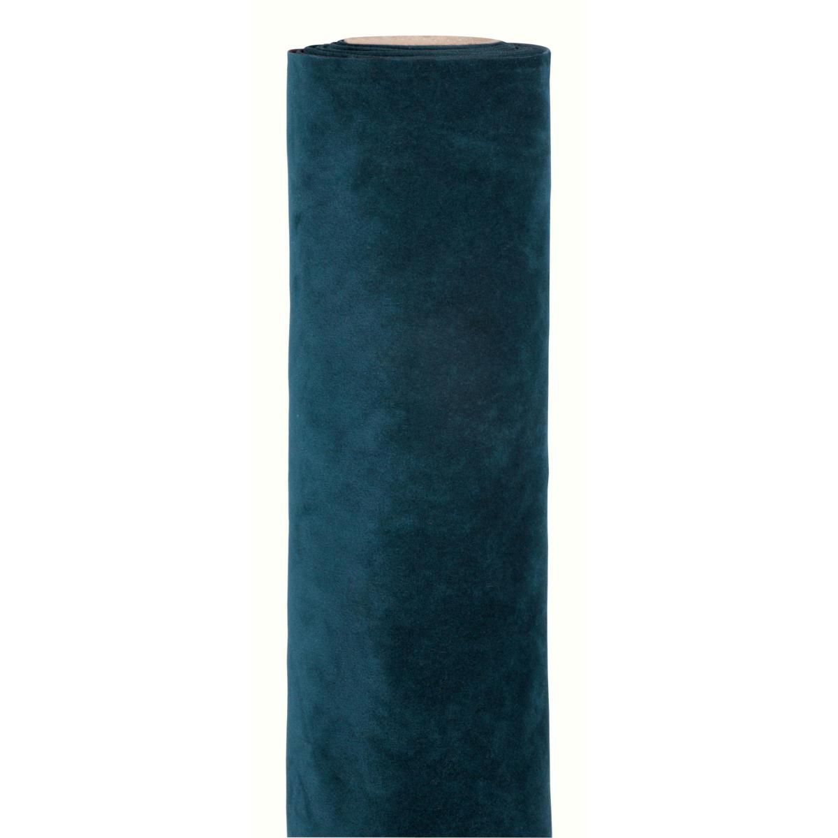 RUNNER DOPPIO VELLUTO CM 30X3 MT SMOKING BLU