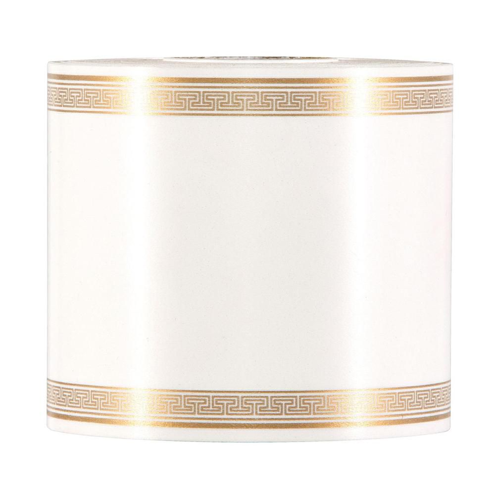 NASTRO POLY STAMPABILE FUNEBRE LAURO CM 7,5 50 MT 0,15 MM BIANCO