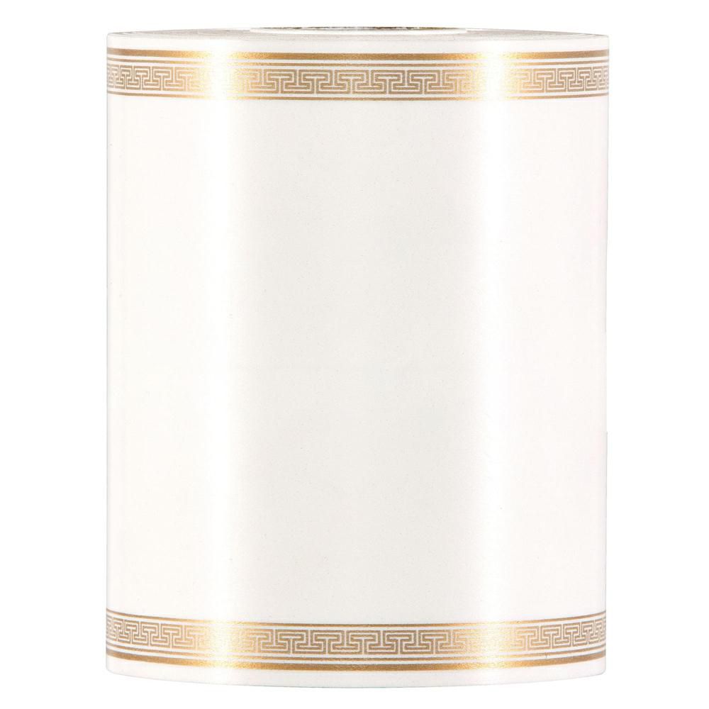 NASTRO POLY STAMPABILE FUNEBRE LAURO CM 10 50 MT 0,15 MM BIANCO