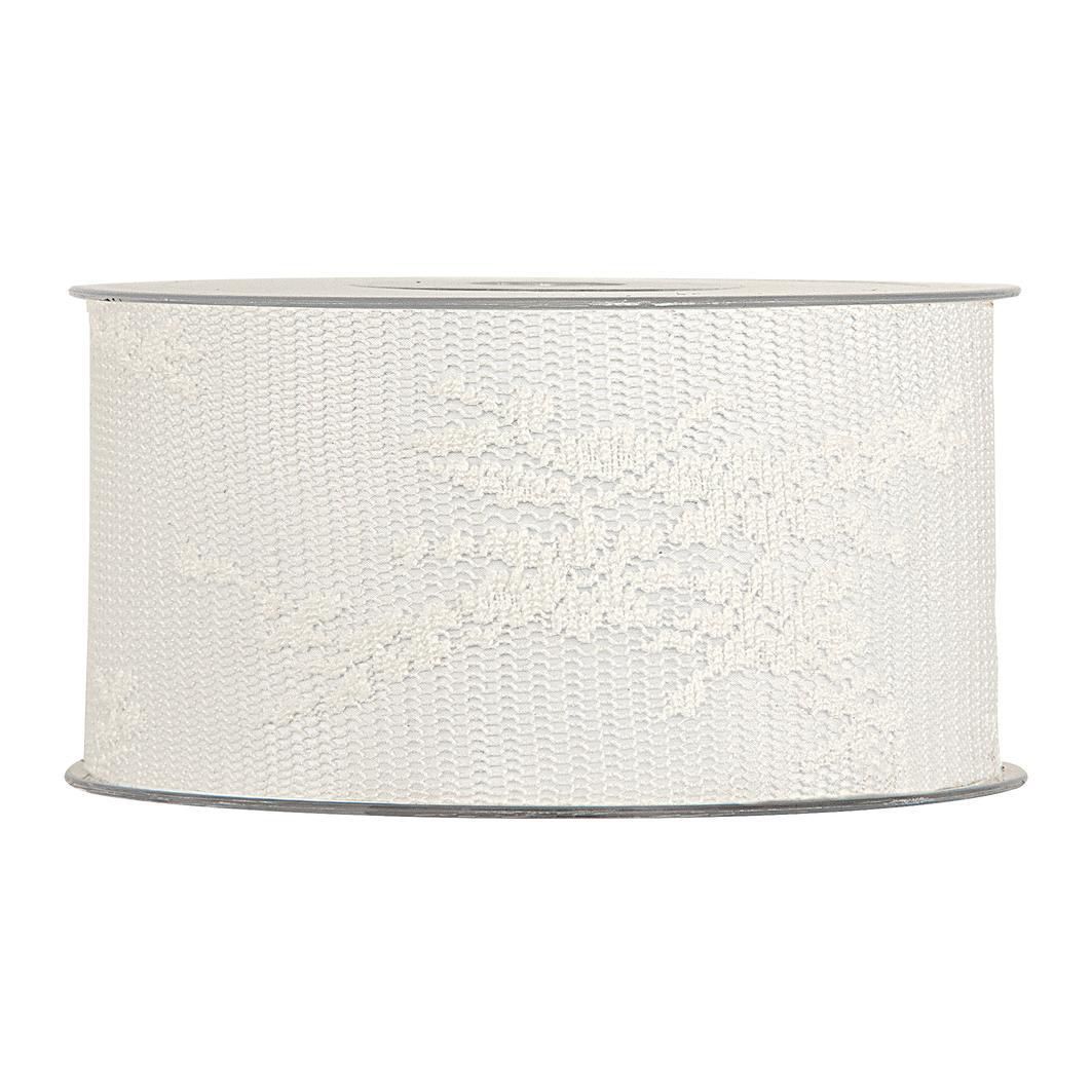 NASTRO PIZZO 40MM 15MT -ALBERTINE- BIANCO