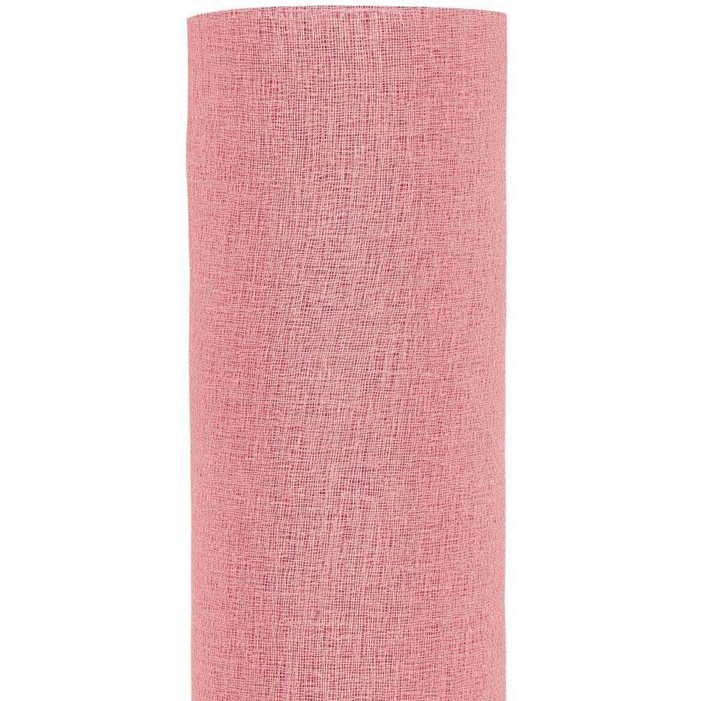 BOBINA GARZA DI COTONE CM 70X5 MT. -DELICATE- ROSA ANTICO